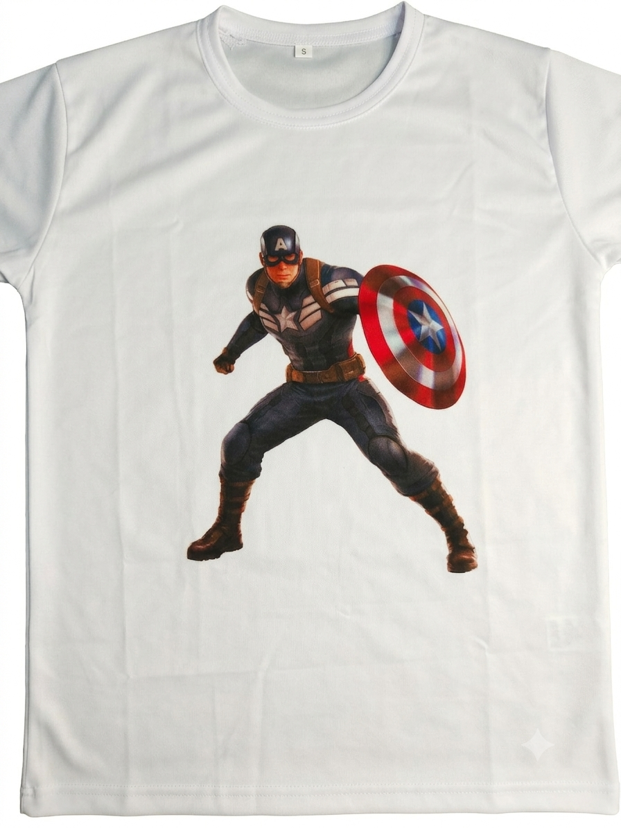 Captain America Customized Printed T-Shirt