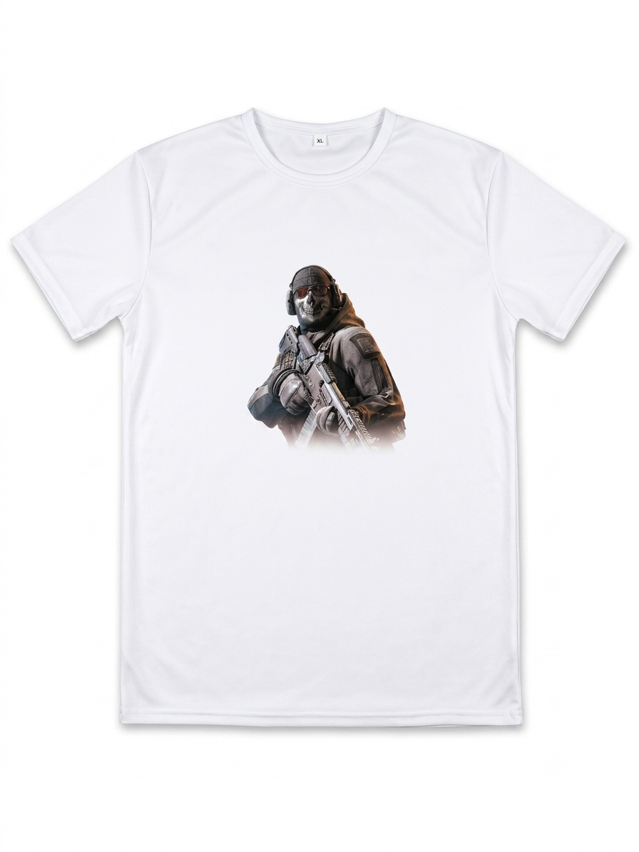 Ghost Call of Duty Customized Printed T-Shirt